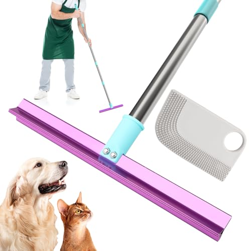 Tierhaarentferner Fusselrolle mit langem Griff 145 cm,verbesserte Teppichbürste für Tierhaare,doppelseitig,schieben oder ziehen,einfach zu arbeiten,Teppichrechen für Hundehaare und Katzenhaare Tierhaarentferner Fusselrolle mit langem Griff 145 cm,verbesserte Teppichbürste für Tierhaare,doppelseitig,schieben oder ziehen,einfach zu arbeiten,Teppichrechen für Hundehaare und Katzenhaare von InemzTal