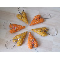Herbstliche Dekoherzen 6Er Set von InesSaKreATiv
