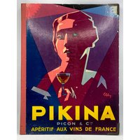 Seltenes Art Deco Menücover Von Pikina. Aperitif. Getränkewerbung Aus Dem Hause Picon Seltenes Art Deco Menücover Von Pikina. Aperitif. Getränkewerbung Aus Dem Hause Picon von InesvintageNL