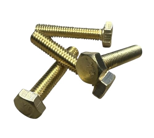 10 x Sechskantschraube DIN 933 Messing M 8 x 70 mm 10 x Sechskantschraube DIN 933 Messing M 8 x 70 mm von Inetbot