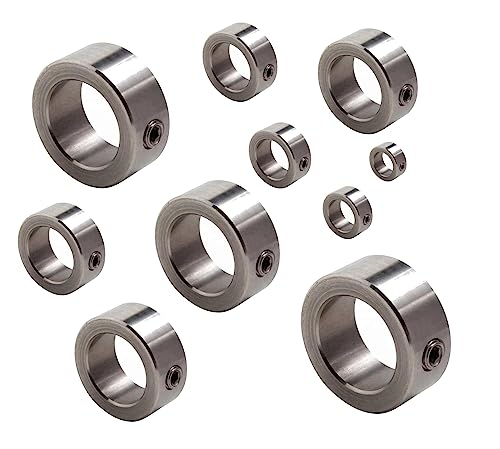 Edelstahl Stellring DIN 705 A5 - A38 Ø 10-56 mm V2A Gewindestift DIN 914 (1 5 10 Stück) (10, A20) von Inetbot