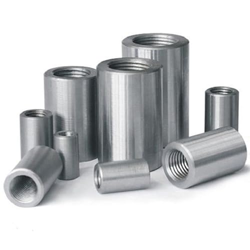 Gewindemuffe rund M6 M8 M10 M12 x 20-50 mm Stahl verzinkt Verbindungsmuffe Langmutter Hülse (1 5 10 25 Stück) (5, 10 x 40 mm) von Inetbot