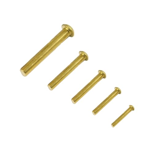 Halbrundniete DIN 660 Messing 2 x 10 mm von Inetbot