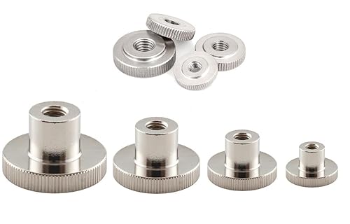 Rändelmutter hohe flache Form DIN 466 467 Stahl verzinkt M3 M4 M5 M6 M8 M10 (1 5 10 25 Stück) (5, M10 (flache Form)) von Inetbot
