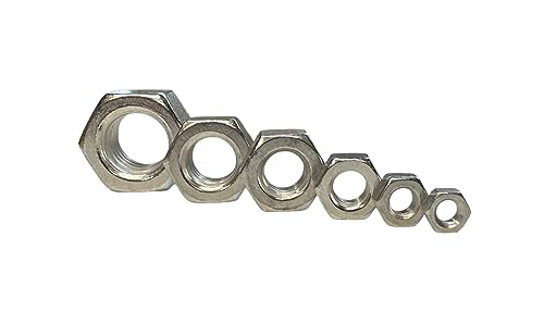 25 x Sechskantmutter DIN934 Aluminium M12 von Inetbot