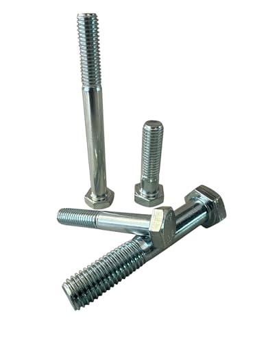 Sechskantschraube DIN 931 8.8, M18, galv verzinkt, Länge 65-240 mm (Stückzahl wählbar) (1, M 18 x 100 mm) von Inetbot