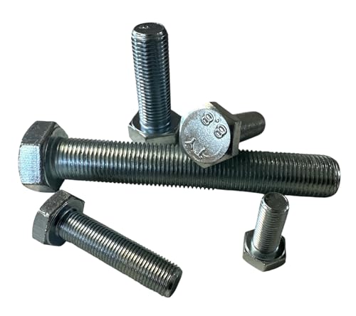 Sechskantschraube Feingewinde DIN 961 8.8, M8 M10 M12 M14 M16 M18 M20, galv. verzinkt, Länge 20-100 mm (M 10 x 1,25 x 35 mm) von Inetbot