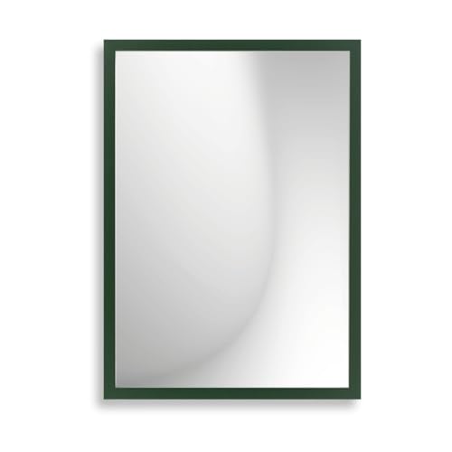 Infantasie 'Claudia' Wandspiegel 30x30 cm Spiegel mit Rahmen | Dunkelgrün | Moderner Spiegel mit Holzrahmen | Inkl. Wandmontagematerial - Montage vertikal oder horizontal von Infantasie