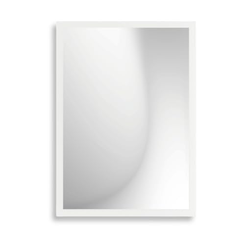 Infantasie 'Claudia' Wandspiegel 40x45 cm Spiegel mit Rahmen | Weiss Matt | Moderner Spiegel mit Holzrahmen | Inkl. Wandmontagematerial - Montage vertikal oder horizontal Infantasie 'Claudia' Wandspiegel 40x45 cm Spiegel mit Rahmen | Weiss Matt | Moderner Spiegel mit Holzrahmen | Inkl. Wandmontagematerial - Montage vertikal oder horizontal von Infantasie