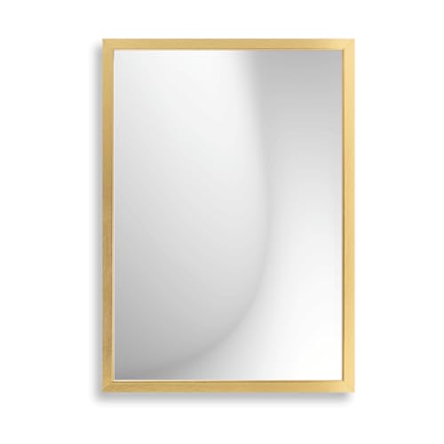Infantasie 'Claudia' Wandspiegel 40x80 cm Spiegel mit Rahmen | Gold | Moderner Spiegel mit Holzrahmen | Inkl. Wandmontagematerial - Montage vertikal oder horizontal Infantasie 'Claudia' Wandspiegel 40x80 cm Spiegel mit Rahmen | Gold | Moderner Spiegel mit Holzrahmen | Inkl. Wandmontagematerial - Montage vertikal oder horizontal von Infantasie