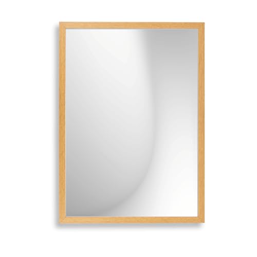 Infantasie 'Claudia' Wandspiegel 45x60 cm Spiegel mit Rahmen | Eiche Windsor | Moderner Spiegel mit Holzrahmen | Inkl. Wandmontagematerial - Montage vertikal oder horizontal von Infantasie