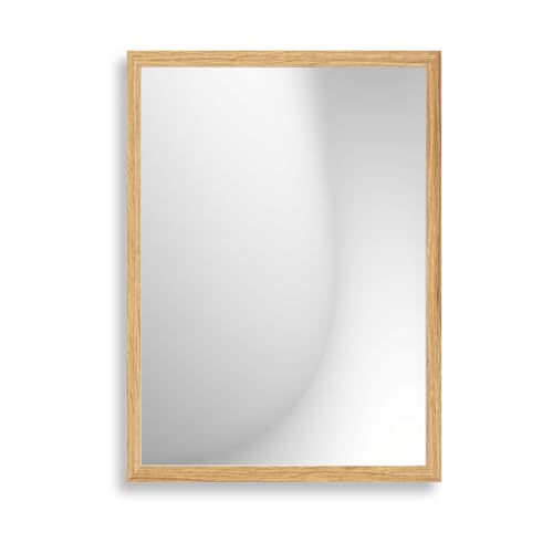 Infantasie 'Claudia' Wandspiegel 60x155 cm Spiegel mit Rahmen | Eiche Catania | Moderner Ganzkörperspiegel mit Rahmen | Inkl. Wandmontagematerial - Montage vertikal oder horizontal von Infantasie
