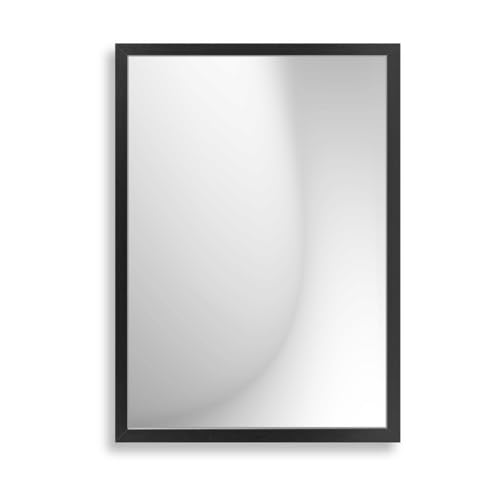 Infantasie 'Claudia' Wandspiegel 60x75 cm Spiegel mit Rahmen | Schwarz Matt | Moderner Spiegel mit Holzrahmen | Inkl. Wandmontagematerial - Montage vertikal oder horizontal Infantasie 'Claudia' Wandspiegel 60x75 cm Spiegel mit Rahmen | Schwarz Matt | Moderner Spiegel mit Holzrahmen | Inkl. Wandmontagematerial - Montage vertikal oder horizontal von Infantasie