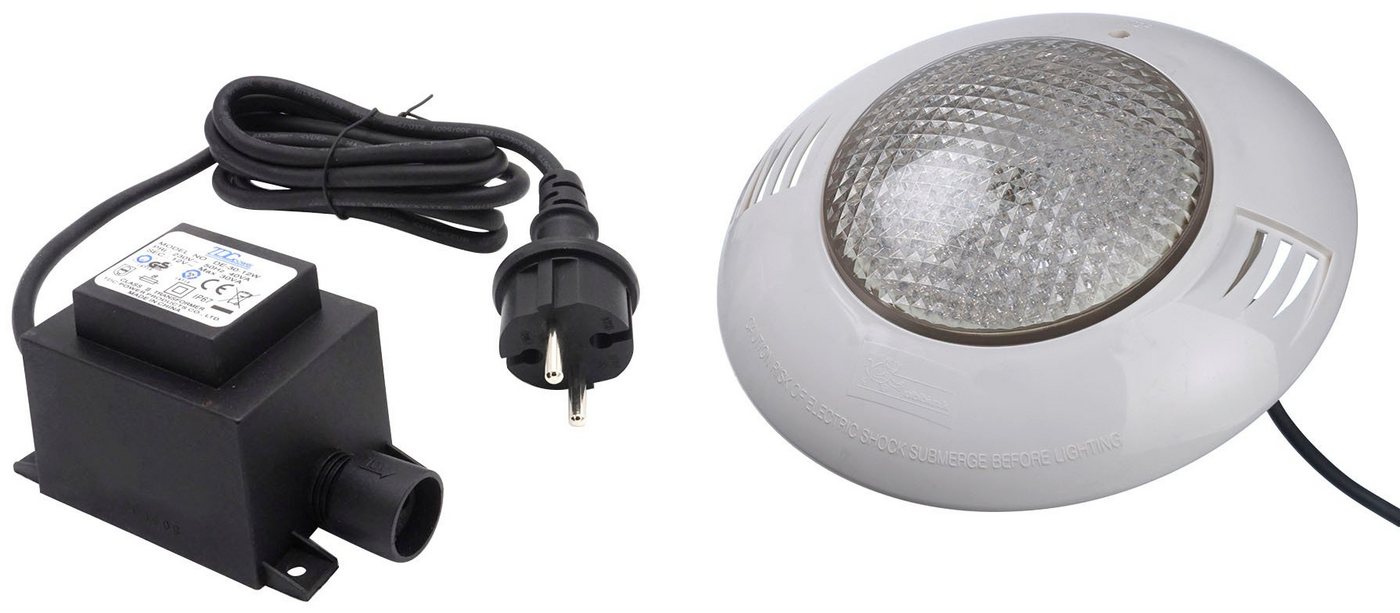 Infinite Spa Pool-Lampe LED-Spot 350 Plus, LED fest integriert, Kaltweiß, Unterwasserspot LED mit Außen-Sicherheitstrafo von Infinite Spa