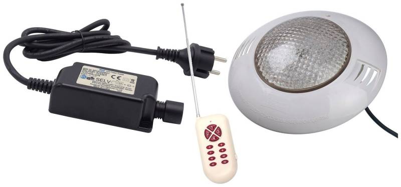 Infinite Spa Pool-Lampe Poolspot LED 406 multi colour, LED fest integriert, RGB, Unterwasserspot LED mit Außen-Sicherheitstrafo und Fernbedienung von Infinite Spa