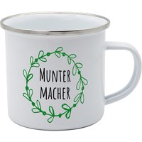 Emaille Becher mit Spruch von Infinite