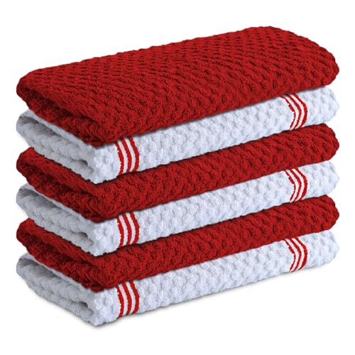Infinitee Xclusives Premium Küchentücher - 6er Pack, 100% Baumwolle 38x64 cm saugfähige Geschirrtücher - Geschirrtücher - Frottee Küchentücher für Haushalt und Bar Reinigung Infinitee Xclusives Premium Küchentücher - 6er Pack, 100% Baumwolle 38x64 cm saugfähige Geschirrtücher - Geschirrtücher - Frottee Küchentücher für Haushalt und Bar Reinigung von Infinitee Xclusives