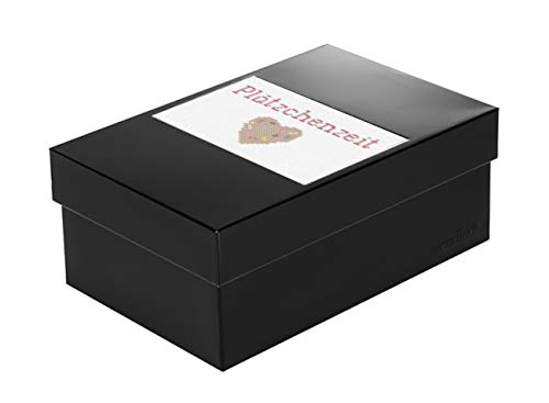 Infinity Boxes Boxen-Set, Magnet Plätzchenzeit + Metallbox, klein, rechteckig, schwarz von Infinity Boxes