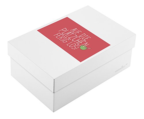 Infinity Boxes Boxen-Set Plätzchen, Magnet Auf die Plätzchen und Box, klein, B11,3xL17,3xH7cm, Creme-weiß von Infinity Boxes