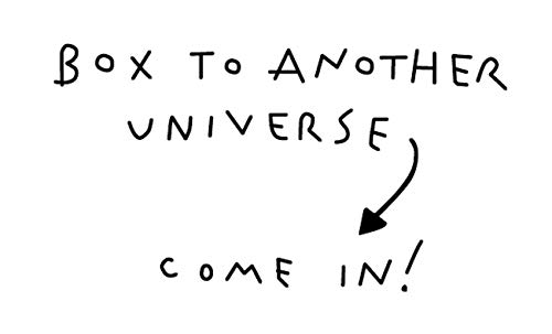 Infinity Boxes Magnet-Karte, klein, to Another Universe, weiß, rechteckig, B10,4xH6,4 cm von Infinity Boxes
