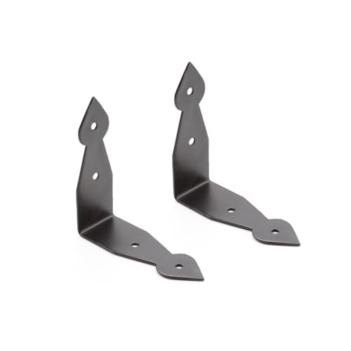 Epoxidharz schwarz 2 Stück dekorative Pfeilspitzen-Form Eckstrebe Winkelplatten (100 mm) kunstvolle Truhe Box Kofferraum Schatulle Schrank Regale Möbel Halterungen von Infinity Decor