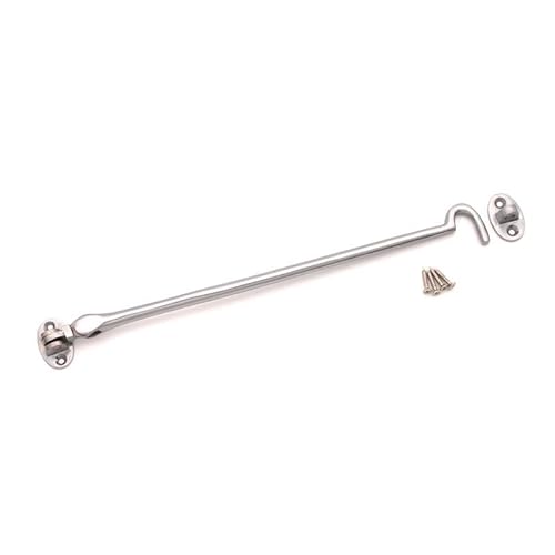 Infinity Decor SB8116SC.20 Brass Cabin Hook 12" Satin Chrome.20 Kabinenhaken aus Messing, Chrom seidenglänzend, 12Inch (300mm) von Infinity Decor