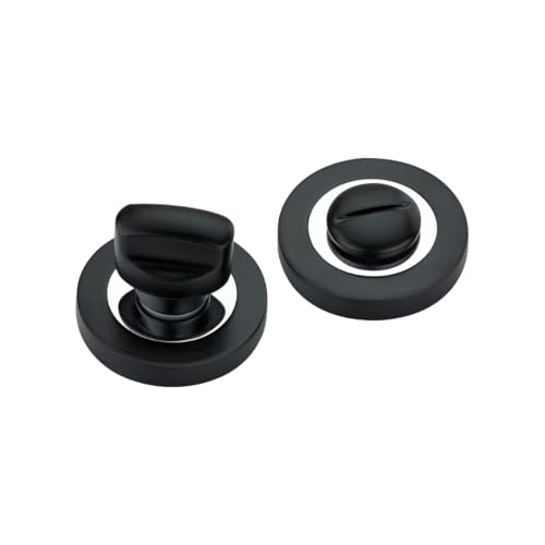Infinity Decor Standard-Daumenknauf mit Notentriegelung in Schwarz & Chrom-Finish – Sichtschutz Daumen-Drehschloss für Badezimmer, WC, WC-Türen Infinity Decor Standard-Daumenknauf mit Notentriegelung in Schwarz & Chrom-Finish – Sichtschutz Daumen-Drehschloss für Badezimmer, WC, WC-Türen von Infinity Decor
