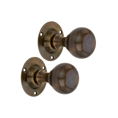 Infinity Decor Türknauf-Set, Antik-Stil, massives Messing, 45 mm, ideal für den Innen- und Außenbereich, 1 Paar Infinity Decor Türknauf-Set, Antik-Stil, massives Messing, 45 mm, ideal für den Innen- und Außenbereich, 1 Paar von Infinity Decor
