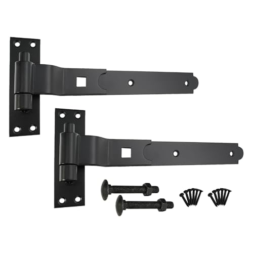 Robuste 315 mm gekröpfte Haken- und Bandscharniere in Epoxidharz-Finish – Türbeschlag-Set, ideal für Holztor, Garagentor, Gartentor Robuste 315 mm gekröpfte Haken- und Bandscharniere in Epoxidharz-Finish – Türbeschlag-Set, ideal für Holztor, Garagentor, Gartentor von Infinity Decor