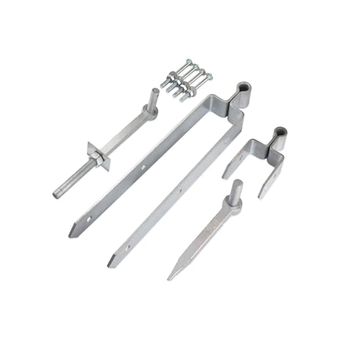 Robustes 450 mm Standard-Doppelriemen-Feldtor-Scharnier in verzinkter Oberfläche – Torbefestigungsset für Gartentor, Garagentor, Einfahrtstüren Robustes 450 mm Standard-Doppelriemen-Feldtor-Scharnier in verzinkter Oberfläche – Torbefestigungsset für Gartentor, Garagentor, Einfahrtstüren von Infinity Decor