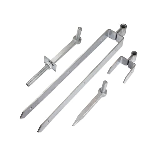 Robustes 600 mm Standard-Doppelriemen-Feldtor verstellbare Scharniere verzinktes Torbefestigungsset – für Gartentor, Garagentor, Einfahrtstüren aus Holz Robustes 600 mm Standard-Doppelriemen-Feldtor verstellbare Scharniere verzinktes Torbefestigungsset – für Gartentor, Garagentor, Einfahrtstüren aus Holz von Infinity Decor