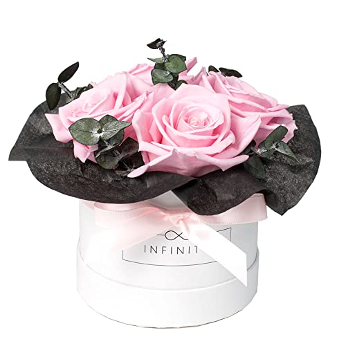 Infinity Flowerbox - Eucalyptus Bouquet Rosa - Konservierte Rose in Geschenkbox, blüht 3 Jahre ohne Wasser Infinity Flowerbox - Eucalyptus Bouquet Rosa - Konservierte Rose in Geschenkbox, blüht 3 Jahre ohne Wasser von Infinity Flowerbox