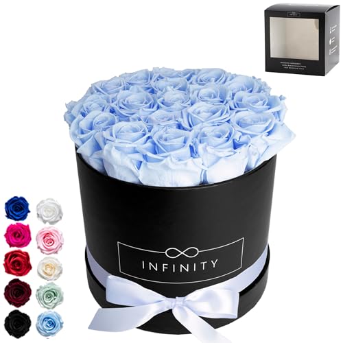 Infinity Flowerbox Large Geschenkartikel, Baby Blue von Infinity Flowerbox