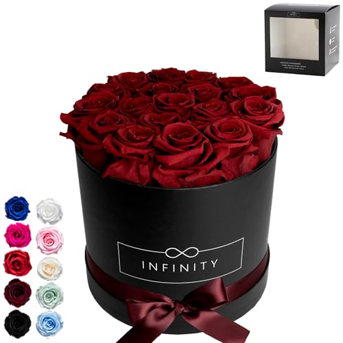 Infinity Flowerbox Large Geschenkartikel, Burgundy von Infinity Flowerbox
