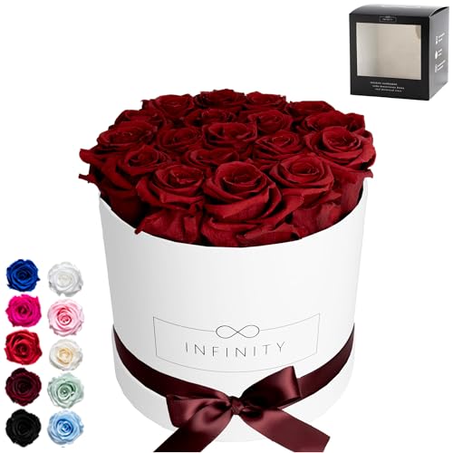 Infinity Flowerbox Large Geschenkartikel, Burgundy von Infinity Flowerbox