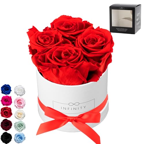 Infinity Flowerbox Small Box (Weiß) Vibrant Red Geschenkartikel von Infinity Flowerbox