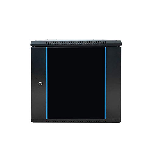 Infitronic INWS1109-19 Zoll Wandschrank - Serverschrank - Netzwerkschrank - mit Glastür 600x450x500 mm (9 HE) von Infitronic