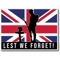 Union Jack Lest We Forget Sticker Zum Gedenktag - Erinnerung Sonntag Union Jack Lest We Forget Sticker Zum Gedenktag - Erinnerung Sonntag von InfluentUK