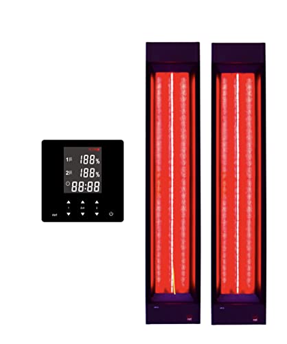 B-Ware 2x Infrarotstrahler InfraROTmed 750W + Steuerung, Tiefenwärme Vollspektrumstrahler für Sauna und Infrarotkabine, zum Nachrüsten oder Selberbauen von InfraROTmed