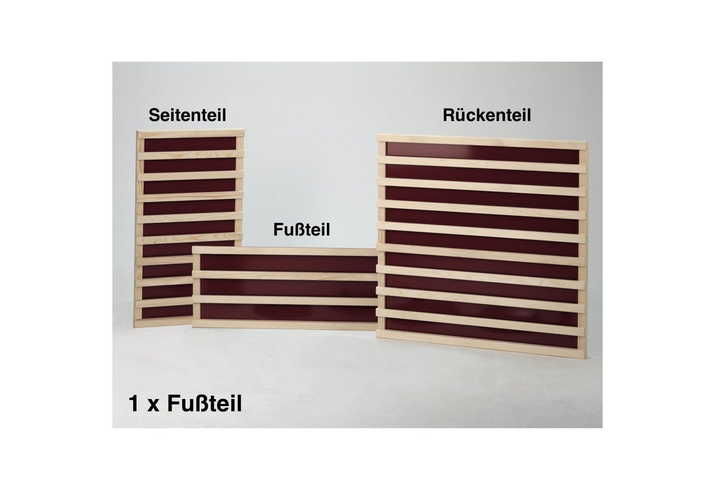 Infraworld Infrarotkabine Infraworld Infrarot Flächenheizung Einzelelemente Fussteil Fichte von Infraworld