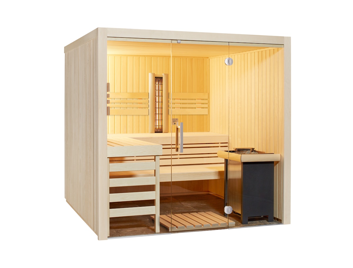 Infraworld Sauna Panorama Complete 210 Espe - 75 mm Multifunktionssauna inkl. 5-teiligem gratis Zubehörset Infraworld Sauna Panorama Complete 210 Espe - 75 mm Multifunktionssauna inkl. 5-teiligem gratis Zubehörset von Infraworld