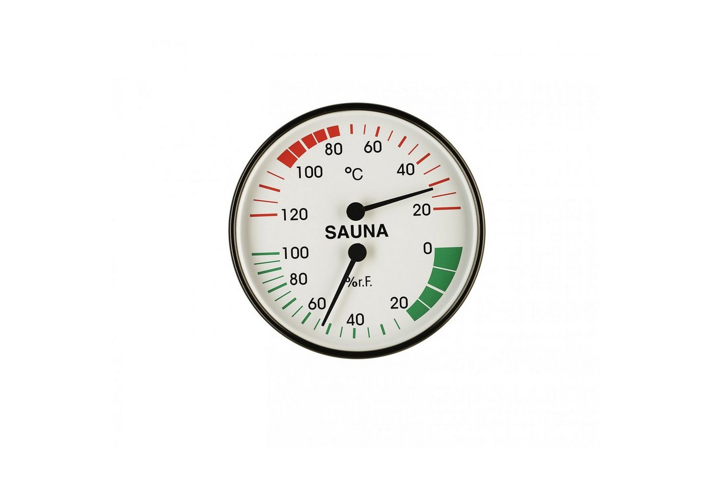 Infraworld Sauna-Sanduhr Infraworld Klimamesser 100 mm Durchmesser Saunazubehör von Infraworld
