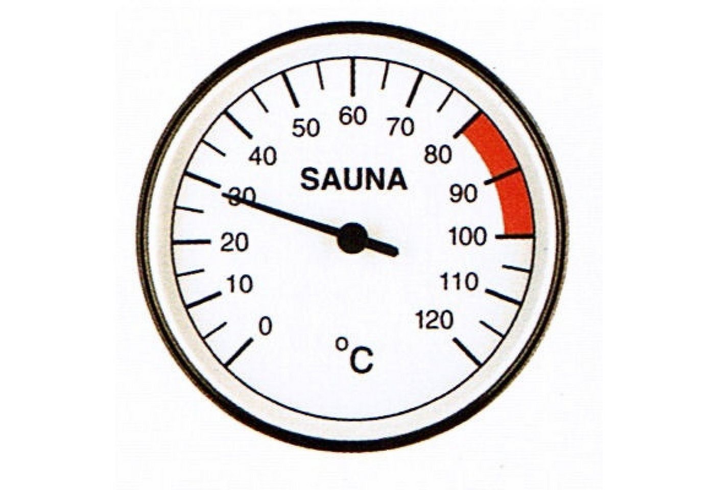 Infraworld Sauna-Sanduhr Infraworld Thermometer 100 mm Durchmesser Saunazubehör von Infraworld