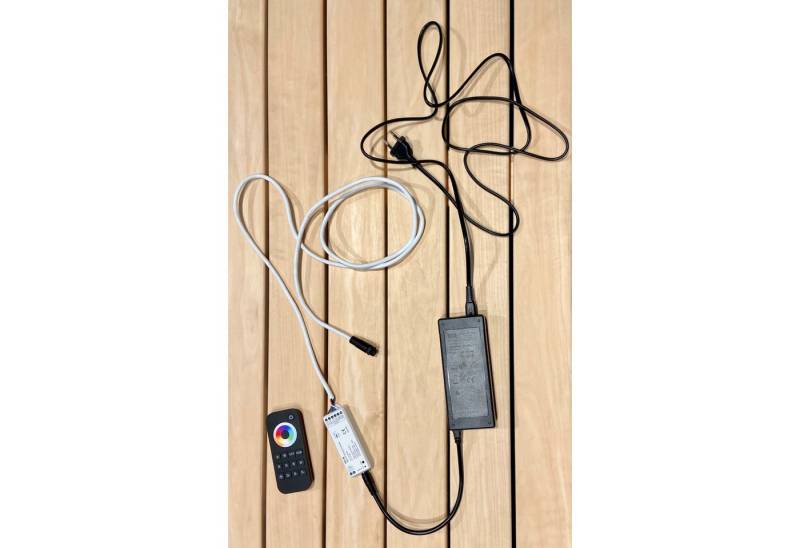 Infraworld Saunaleuchte Infraworld Lumia Anschluss-Set Netzteil Controller Fernbedienung von Infraworld