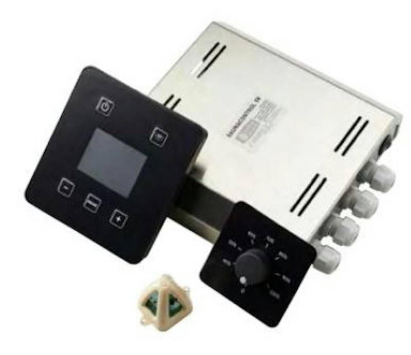 Infraworld Saunasteuerung Saunacontrol T3 für Verdampfer- und Saunaofen, Infrarot-Flächenheizungselemente sowie 2 VITALlight-Infrarotstrahler (versenkbar) von Infraworld