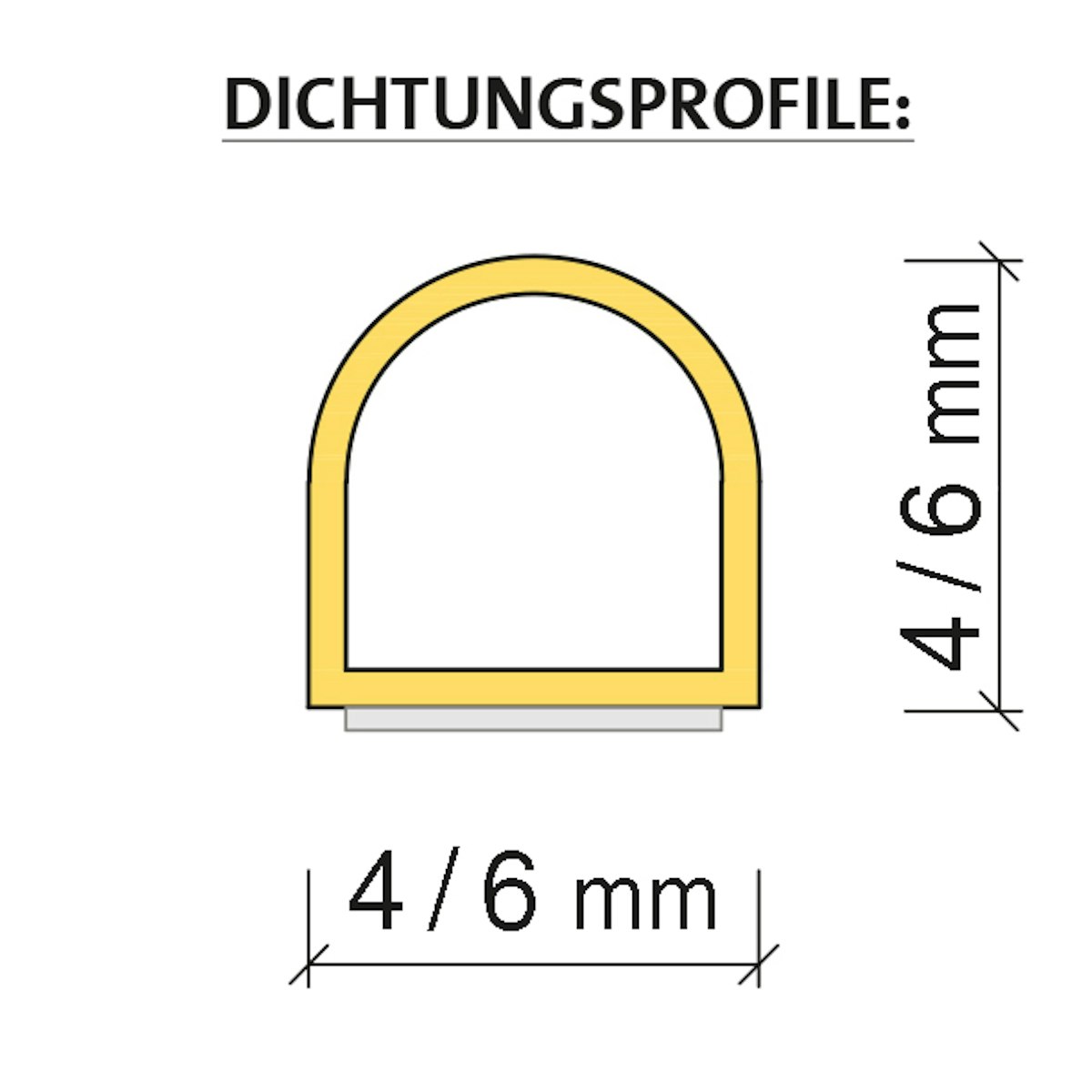 Infraworld Silikon-Profildichtung selbstklebend für Saunen und Infrarotkabinen 6 x 6 mm (1 Rolle mit 100 m) von Infraworld