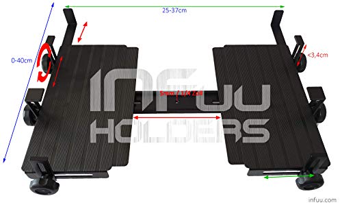 Infuu Holders 014 Notebook Befestigung Laptopplatte 380x220 verstellbar 1/4 Gewinde Tray Mount Tablett Infuu Holders 014 Notebook Befestigung Laptopplatte 380x220 verstellbar 1/4 Gewinde Tray Mount Tablett von Infuu Holders