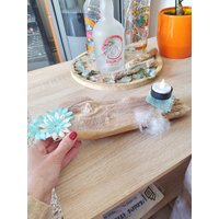 Kerzenhalter Aus Treibholz Am Meer, Tischdekoration, Blaue Kerzendekoration, Innendekoration, Weihnachtsgeschenk Kerzenhalter Aus Treibholz Am Meer, Tischdekoration, Blaue Kerzendekoration, Innendekoration, Weihnachtsgeschenk von IngCrea