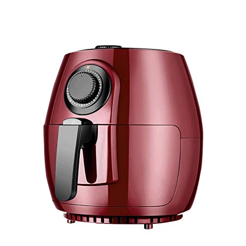 Kompakter Luft-Fritteuse Ofen mit Temperaturregelung, Fritteuse Korb, Rezeptleitfaden + automatische Abschaltfunktion, 2.6L (Farbe: Rosso) Stabilize von IngKe