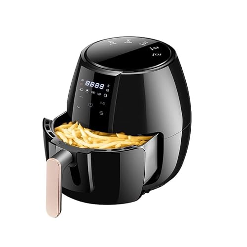 Luftfritteuse, kleine Luftfritteuse, Luftfritteuse ohne Öl, Luftfritteusenofen 1350W, Pizzakocher, Antihaft-Frittierkorb, Überhitzungsschutz, Timer + Steuerung von IngKe